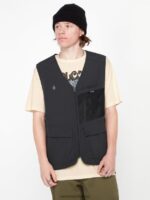 Z0ZR08196 Black Men Skate Vitals Alec Majerus Vest Volcom Clothing - Image 9