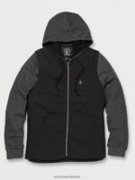 Z0ZR08197 Black Men Volblaster Jacket Volcom Clothing - Image 3