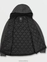 Z0ZR08197 Black Men Volblaster Jacket Volcom Clothing - Image 4
