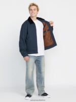Z0ZR08198 Navy Men Voider Lined Jacket Volcom Clothing - Image 9