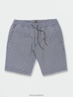 Z0ZR08202 Navy Men Frickin Mix Elastic Waist Shorts Volcom Clothing