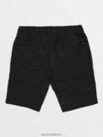 Z0ZR08203 Black Men Understoned Hybrid Shorts Volcom Clothing - Image 3