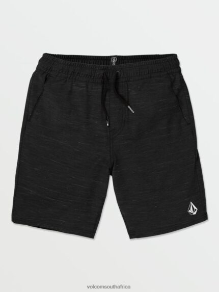 Z0ZR08203 Black Men Understoned Hybrid Shorts Volcom Clothing