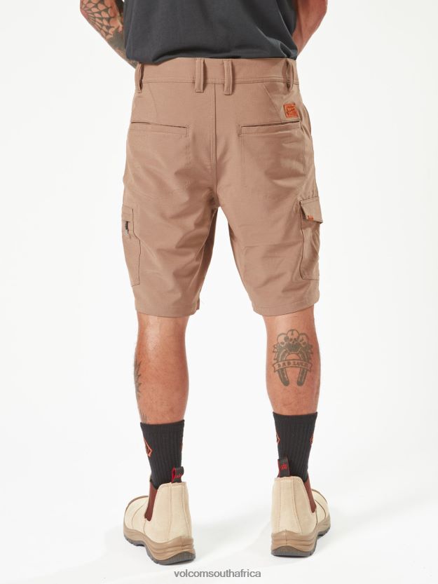 Z0ZR08204 Brindle Men Workwear Slab Hybrid Shorts Volcom Clothing - Image 4