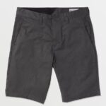 Z0ZR08206 Charcoal Heather Men Frickin Modern Stretch Chino Shorts Volcom Clothing