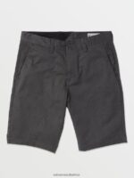 Z0ZR08206 Charcoal Heather Men Frickin Modern Stretch Chino Shorts Volcom Clothing