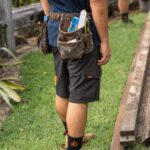 Z0ZR08207 Black Men Workwear Slab Hybrid Shorts Volcom Clothing