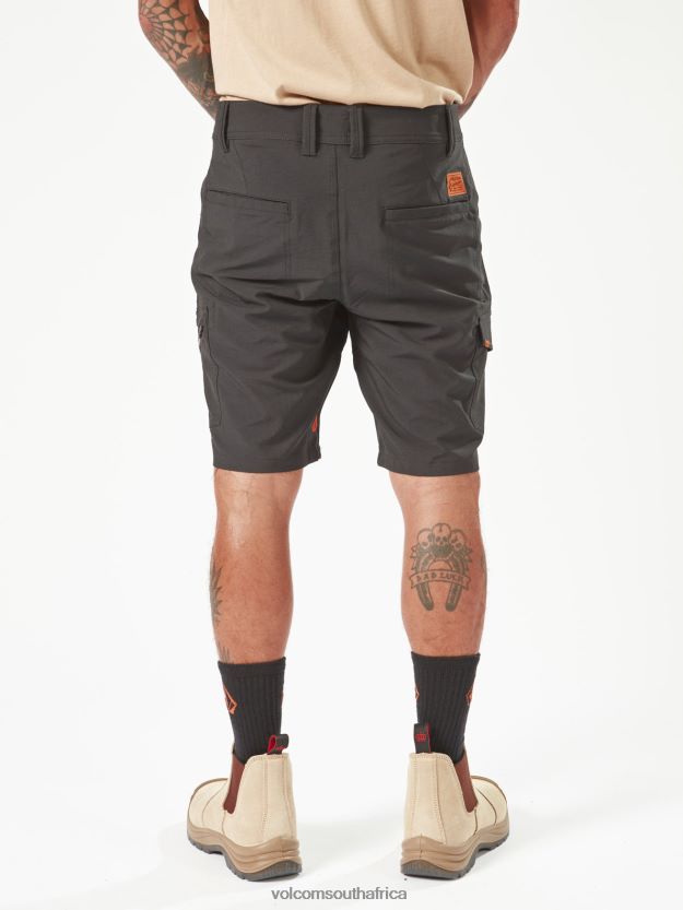 Z0ZR08207 Black Men Workwear Slab Hybrid Shorts Volcom Clothing - Image 3