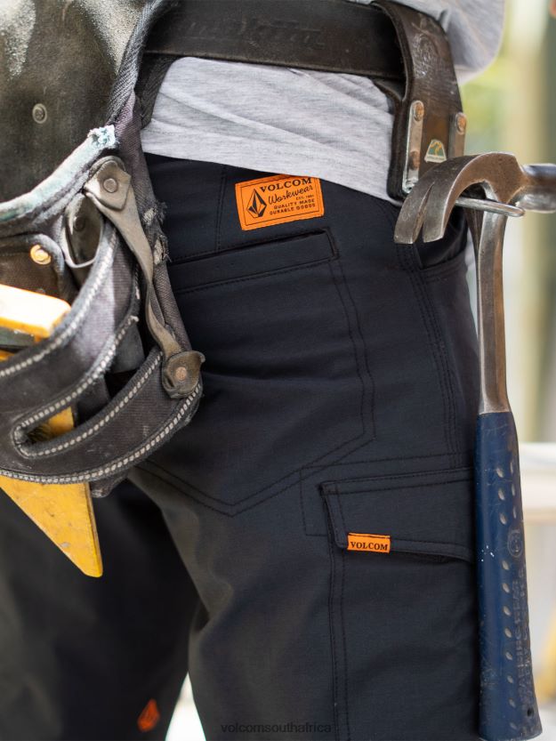 Z0ZR08207 Black Men Workwear Slab Hybrid Shorts Volcom Clothing - Image 24
