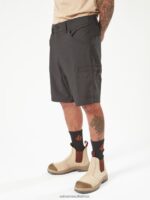 Z0ZR08207 Black Men Workwear Slab Hybrid Shorts Volcom Clothing - Image 7