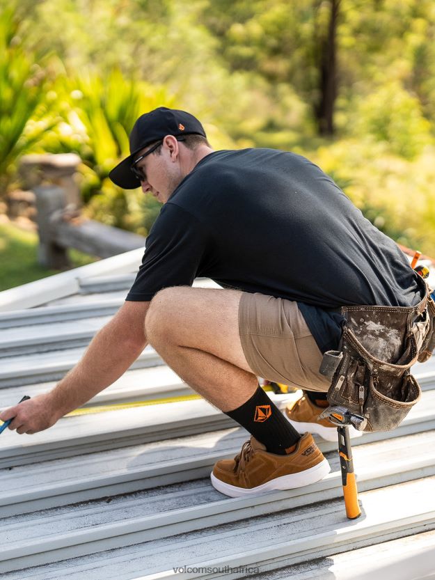 Z0ZR08209 Brindle Men Workwear Bevel Work Shorts Volcom Clothing - Image 15