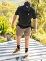 Z0ZR08209 Brindle Men Workwear Bevel Work Shorts Volcom Clothing