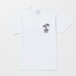 Z0ZR0820 White Men Glassy Daze Short Sleeve Tee Volcom Clothing