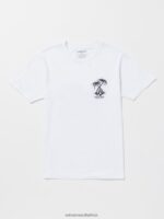 Z0ZR0820 White Men Glassy Daze Short Sleeve Tee Volcom Clothing