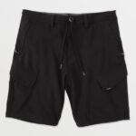 Z0ZR08210 Black Men Country Days Hybrid Shorts Volcom Clothing
