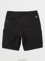 Z0ZR08210 Black Men Country Days Hybrid Shorts Volcom Clothing - Image 4