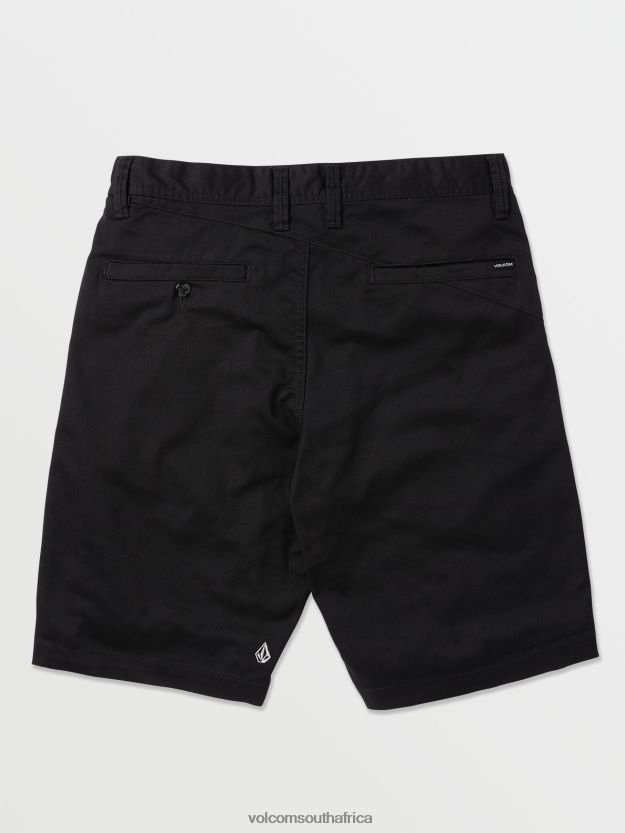 Z0ZR08211 Black Men Frickin Modern Stretch Chino Shorts Volcom Clothing - Image 2