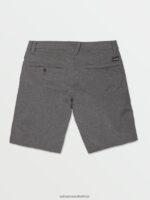 Z0ZR08212 Charcoal Heather Men Frickin Cross Shred Static Shorts Volcom Clothing - Image 3