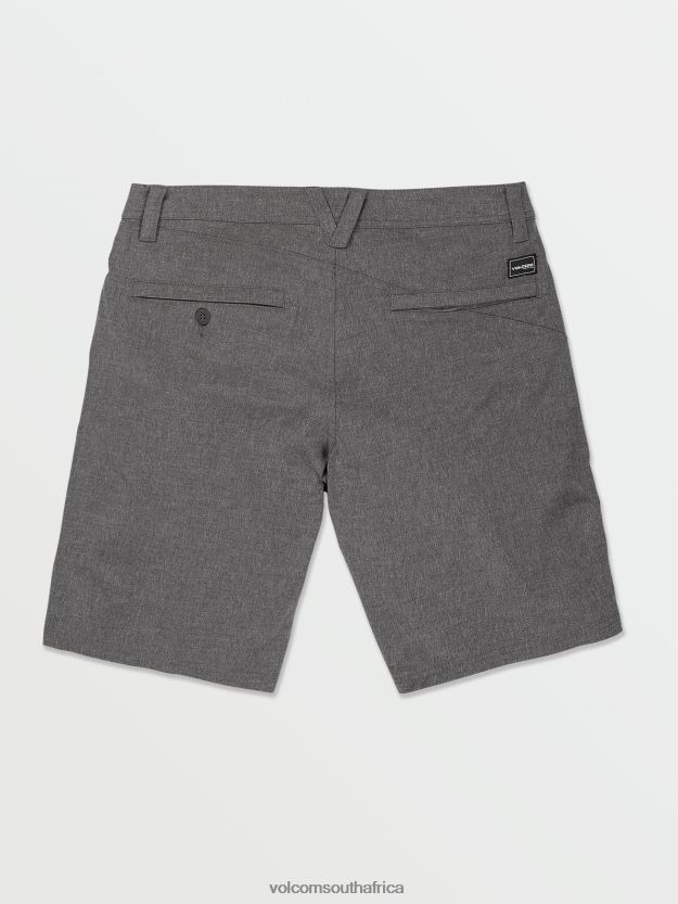 Z0ZR08212 Charcoal Heather Men Frickin Cross Shred Static Shorts Volcom Clothing - Image 3