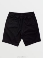 Z0ZR08213 Black Men Frickin Elastic Waist Shorts Volcom Clothing - Image 5