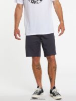 Z0ZR08215 Charcoal Men Frickin Elastic Waist Shorts Volcom Clothing - Image 7