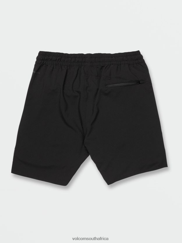 Z0ZR08216 Black Men Frickin Ascender Elastic Waist Shorts Volcom Clothing - Image 11