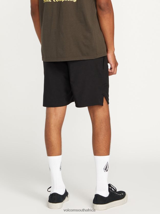 Z0ZR08216 Black Men Frickin Ascender Elastic Waist Shorts Volcom Clothing - Image 13