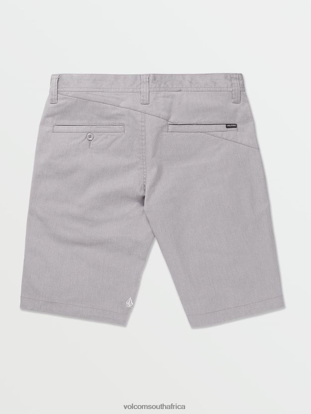 Z0ZR08218 Grey Men Frickin Modern Stretch Chino Shorts Volcom Clothing - Image 2