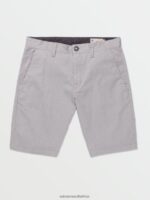 Z0ZR08218 Grey Men Frickin Modern Stretch Chino Shorts Volcom Clothing