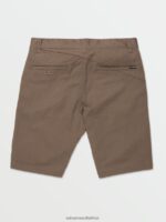 Z0ZR08220 Mushroom Men Frickin Modern Stretch Chino Shorts Volcom Clothing - Image 3