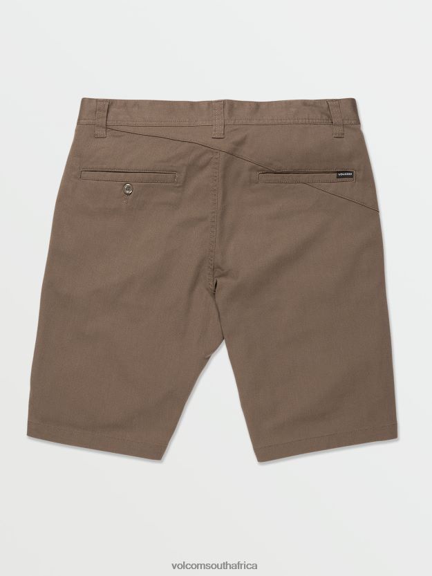 Z0ZR08220 Mushroom Men Frickin Modern Stretch Chino Shorts Volcom Clothing - Image 3