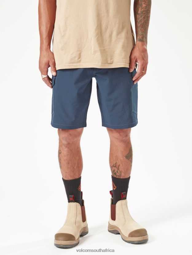 Z0ZR08221 Navy Men Workwear Slab Hybrid Shorts Volcom Clothing - Image 2