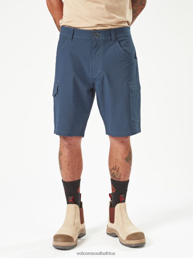 Z0ZR08221 Navy Men Workwear Slab Hybrid Shorts Volcom Clothing - Image 20