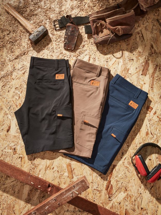 Z0ZR08221 Navy Men Workwear Slab Hybrid Shorts Volcom Clothing - Image 10