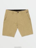 Z0ZR08224 Dark Khaki Men Frickin Cross Shred Static Shorts Volcom Clothing
