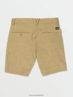 Z0ZR08224 Dark Khaki Men Frickin Cross Shred Static Shorts Volcom Clothing - Image 3