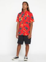 Z0ZR08225 Black Men Frickin Cross Shred Shorts Volcom Clothing