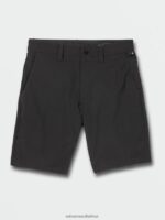 Z0ZR08225 Black Men Frickin Cross Shred Shorts Volcom Clothing - Image 10