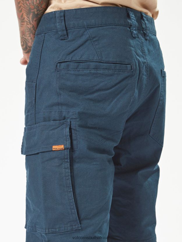 Z0ZR08226 Navy Men Workwear Caliper Work Shorts Volcom Clothing - Image 14