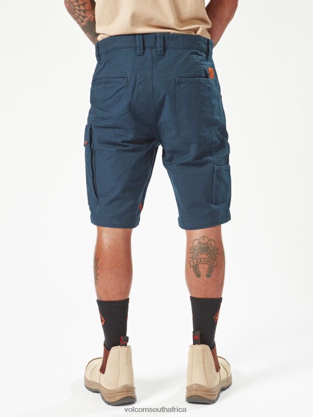 Z0ZR08226 Navy Men Workwear Caliper Work Shorts Volcom Clothing - Image 25