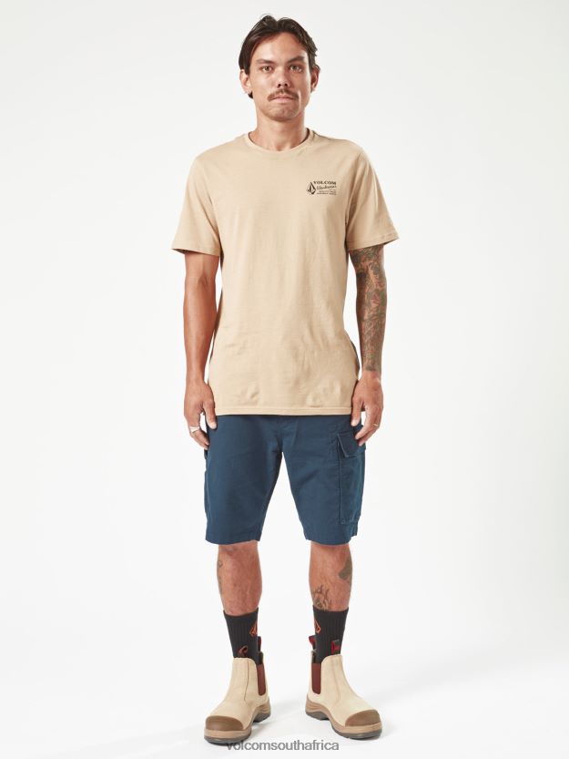 Z0ZR08226 Navy Men Workwear Caliper Work Shorts Volcom Clothing - Image 4