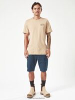 Z0ZR08226 Navy Men Workwear Caliper Work Shorts Volcom Clothing - Image 5