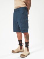 Z0ZR08226 Navy Men Workwear Caliper Work Shorts Volcom Clothing - Image 8