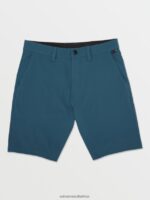 Z0ZR08227 Cruzer Blue Men Frickin Cross Shred Shorts Volcom Clothing