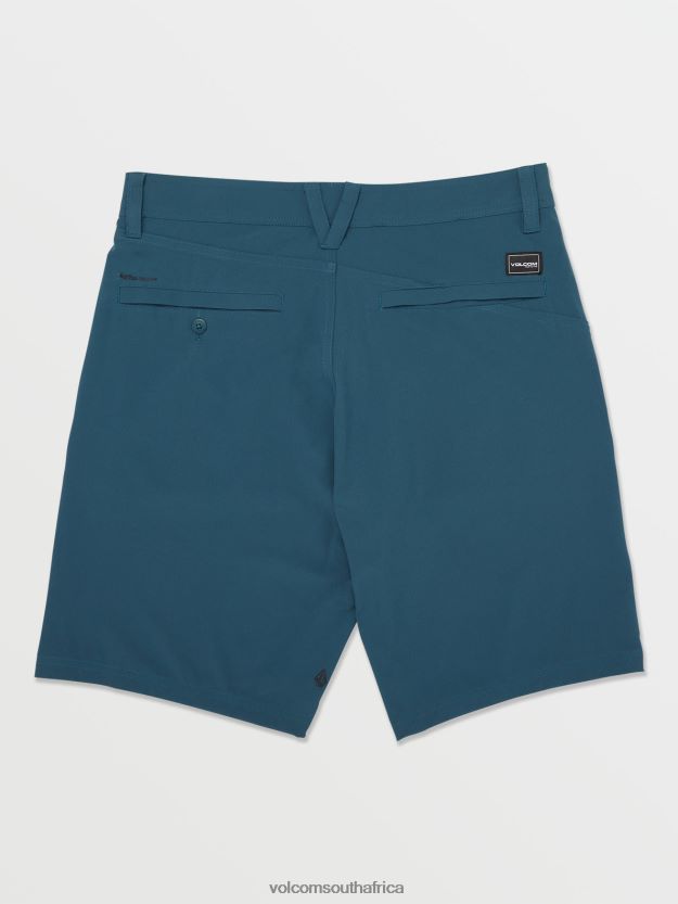 Z0ZR08227 Cruzer Blue Men Frickin Cross Shred Shorts Volcom Clothing - Image 3