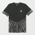 Z0ZR0822 Stealth Men Iconic Stone Dye Short Sleeve Tee Volcom Clothing