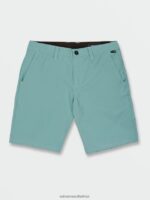 Z0ZR08233 Cali Blue Heather Men Frickin Cross Shred Static Shorts Volcom Clothing