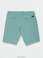 Z0ZR08233 Cali Blue Heather Men Frickin Cross Shred Static Shorts Volcom Clothing - Image 3