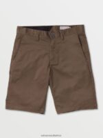 Z0ZR08234 Mushroom Men Frickin Chino Shorts Volcom Clothing - Image 9
