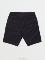 Z0ZR08235 Navy Men Frickin Elastic Waist Shorts Volcom Clothing - Image 3